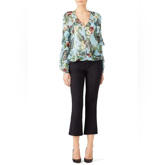 NICHOLAS Dresses & Skirts - NWT Nicholas Sheer, Silk Mayflower Blouse 🌸 Sz 4